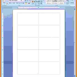 Super Microsoft Word Business Card Template Blank
