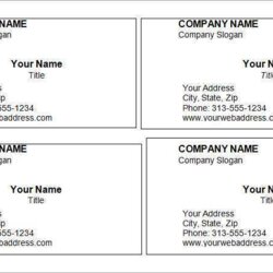 Supreme Word Business Card Template Blank Free Charles Accessible