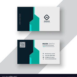 Sublime Creative Minimal Business Card Template Design Vector Image