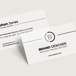 Super Minimal Business Card Template Free Templates