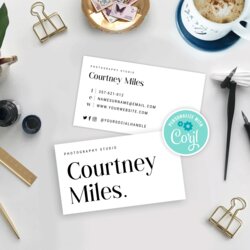 Admirable Minimal Business Card Template Printable Basket Cards