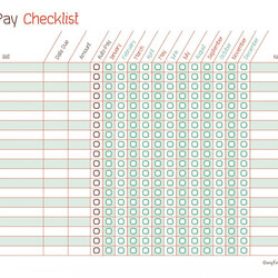 Monthly Bill Checklist Printable Example Calendar Editable Organizer Template Excel Ideas