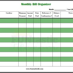Preeminent Free Printable Monthly Bill Organizer Organization Template Bills Planner Spreadsheet Payment Due