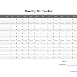 Eminent Free Excel Download Monthly Bill Organizer Tracker Template Big