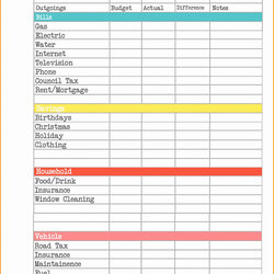 Sterling Monthly Bill Organizer Template Excel Calendar For Planning Spreadsheet Free Inside