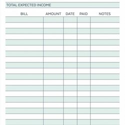 Monthly Bill Organizer Template Excel Stirring Inspirations