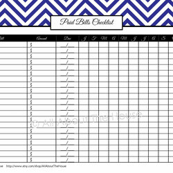 Spiffing Online Bill Organizer Spreadsheet With Bills Template Free Monthly Tracker Printable Excel Checklist