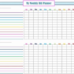Great Bill Organizer Spreadsheet Beautiful Monthly Printable Template Payment Excel Pay Yearly Calendar