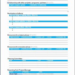 Smashing Project Charter Template Of