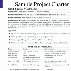 High Quality Project Charter Template Beautiful Management Example Book