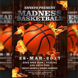 Very Good Basketball Flyer Template Free Premium Download Madness