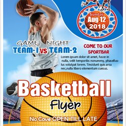 High Quality Basketball Flyer Templates Unique Free Word Template Link Create