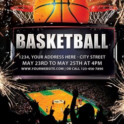 Basketball Flyer Template Templates Free Flyers Tournament Overlays Tryouts Madness