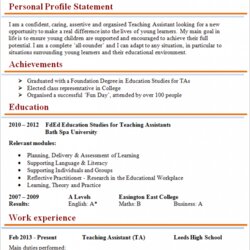 Marvelous Preview Teaching Assistant Example