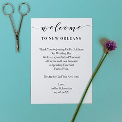 Printable Editable Wedding Welcome Letter Faking It Fabulous