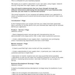 Eminent Free Printable Business Proposal Form Generic Template