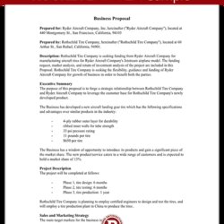 The Highest Quality Business Proposal Template Free Sample Templates Examples Format Letter Form Plan