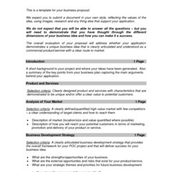 Exceptional Free Printable Business Proposal Form Generic Template