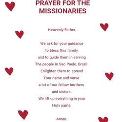 Marvelous Missionary Prayer Card Template Free Word Apple Pages