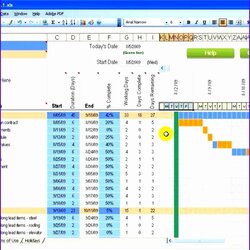 Excel Construction Schedule Template Lovely Free