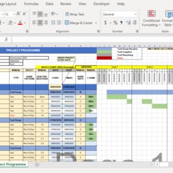Cool Project Schedule Template Excel Construction For Management Templates Sheet Sample Chart Format Quantity