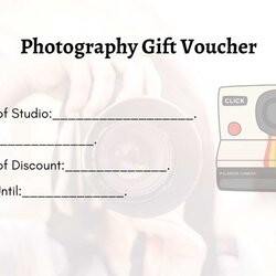Outstanding Free Blank Printable Gift Voucher Template In Word Photography