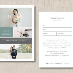 Splendid Photography Gift Voucher Template Free Premium Designs