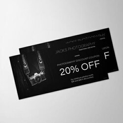Champion Free Photography Gift Voucher Coupon Template Vouchers