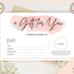 Templates Paper Gift Voucher Template Card Editable