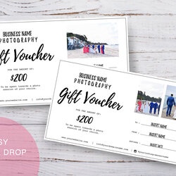 Tremendous Photography Gift Voucher Certificate Template For