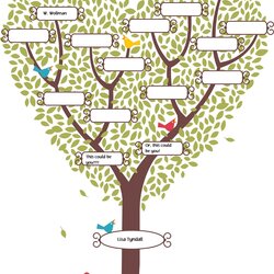 The Highest Quality Family Tree Template Kid Friendly Blank Children Charts Preschoolers