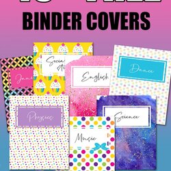 Printable Binder Covers Free Amazing Cute Cover Templates Design
