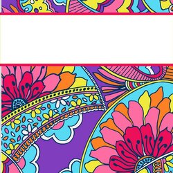 Superb My Cute Binder Covers Cover Templates School Printable Folder Notebook Template Designs Para Colorful