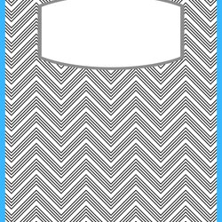 Superior The Free Binder Covers Pattern Is Shown In Black And White With Blue Binders