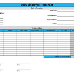 Smashing Download Daily Template For Free Sheet Time Employee Preview
