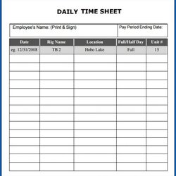 Very Good Free Samples Of Daily Template Excel Employee Sheet Example