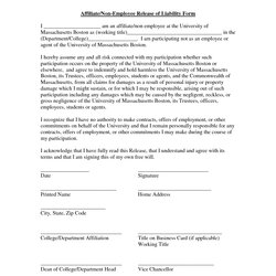 Preeminent Liability Waiver Template Free Printable Documents Form