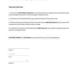 Spiffing Free Liability Waiver Templates Edit Download Template Sample Width
