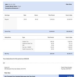 Matchless Pay Stub Template Excel Awful Picture