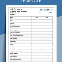 Outstanding Free Balance Sheet Template Google Docs Sheets Excel Word