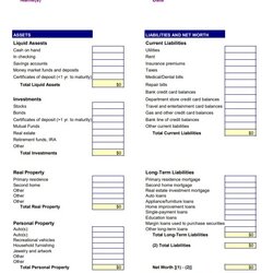 Perfect Balance Sheet Sample Free Word Templates Template Personal