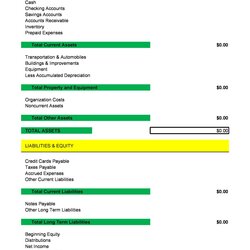 Free Balance Sheet Templates Examples Template Lab