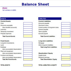Free Sample Balance Sheet Templates In Ms Word Excel Template Printable Business Financial Salary