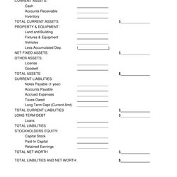 Fantastic Simple Balance Sheet Template Form