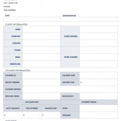 Fantastic Free Client Information Forms Templates Registration