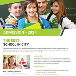 Preeminent Free Amazing Education Flyer Templates In Vector Template Word Publisher Ms Pages