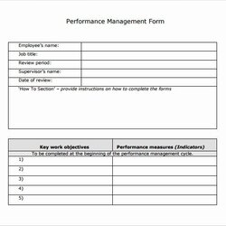 Excellent Performance Review Template For Managers Lovely Sample