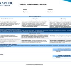 Capital Performance Review Form