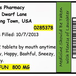 Prescription Label Template Microsoft Word Printable Templates Bottle Dwarfs Document Pm