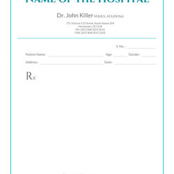High Quality Free Medical Prescription Format Download Doctors Letterhead Note Pertaining Prescriptions